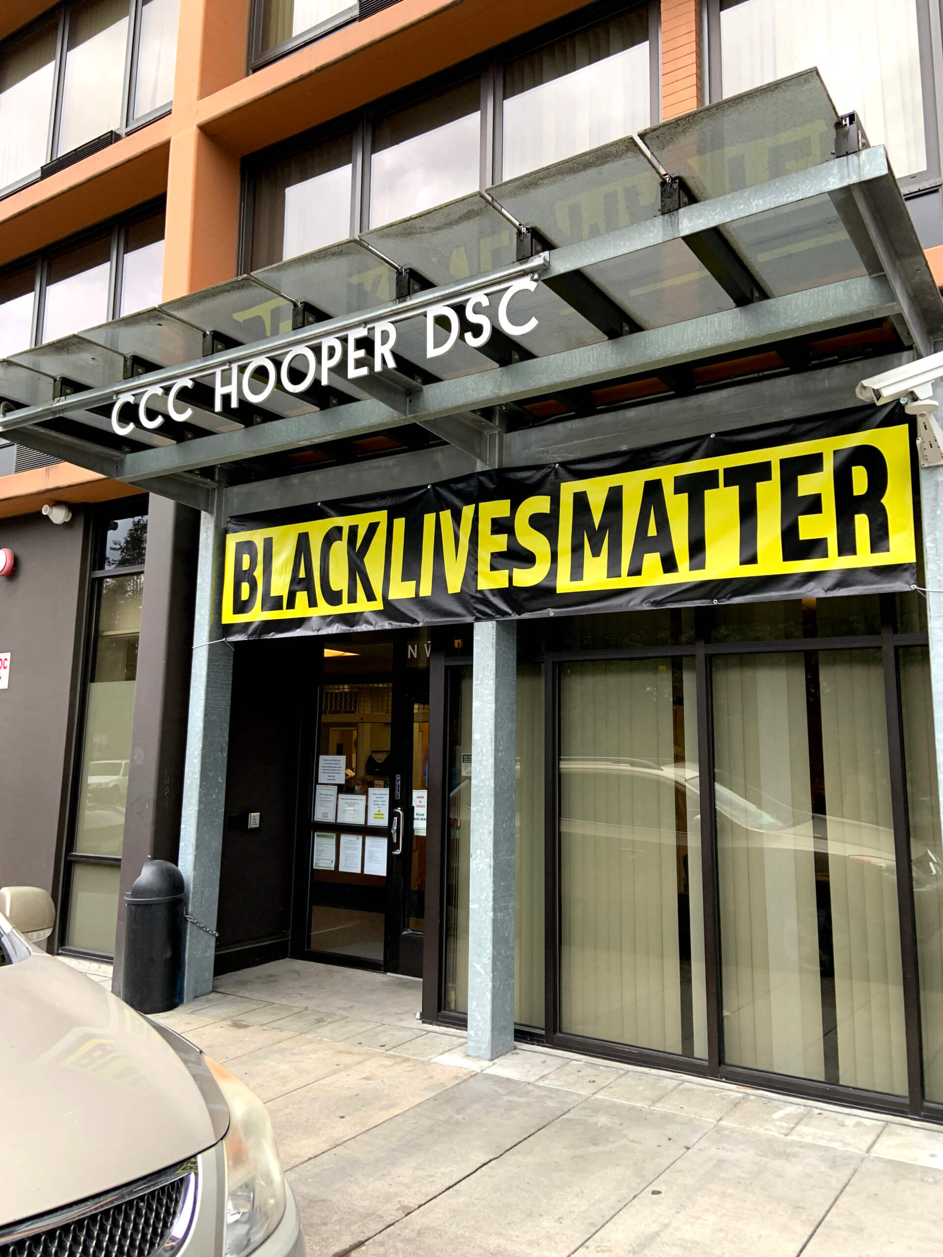 Black Lives Matter outside Hooper Detoxification Center