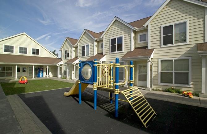 Outdoor playground at Sunrise Place