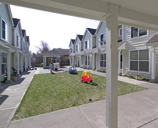 Exterior image of Sunrise Place courtyard