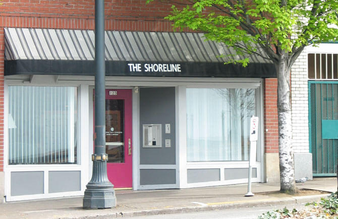 Exterior of The Shoreline building
